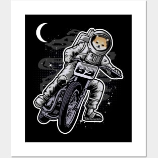 Astronaut Motorbike Dogelon Mars Coin To The Moon Crypto Token Cryptocurrency Wallet Birthday Gift For Men Women Kids Posters and Art